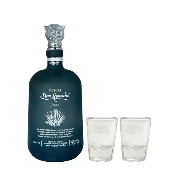 CLICK TO DRINK - Mezcal Don Ramon Joven Maguey Espadin 750 ml c/2 Mezcaleros